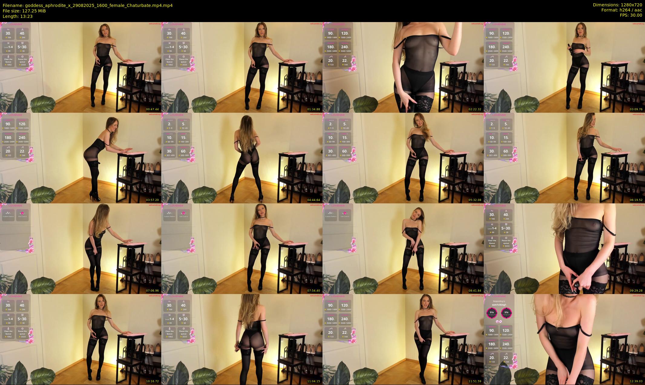 goddess_aphrodite_x — Chaturbate Female stripcam clip, Aug 29, 2025