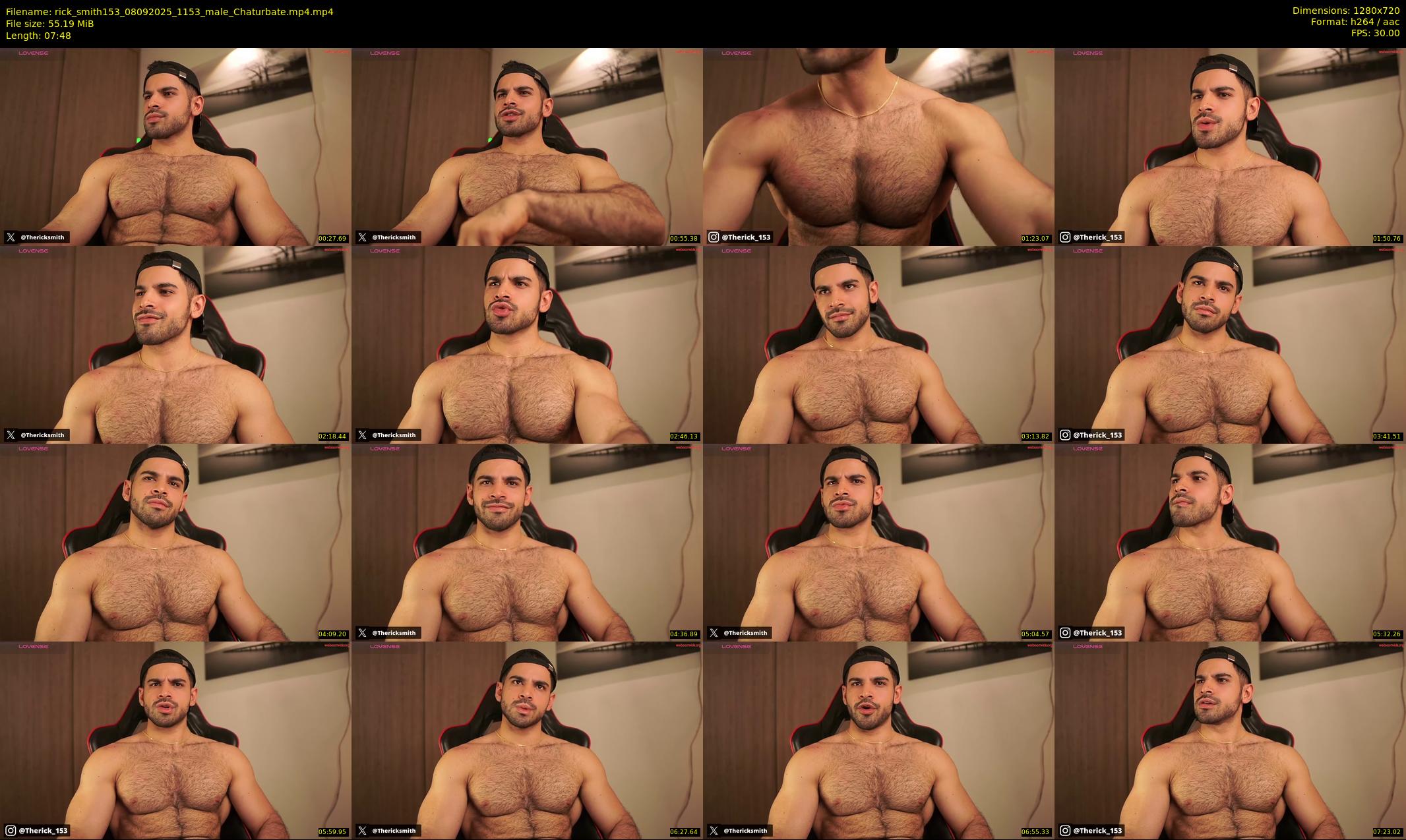 rick_smith153 — Chaturbate Male stripcam clip, Sep 8, 2025