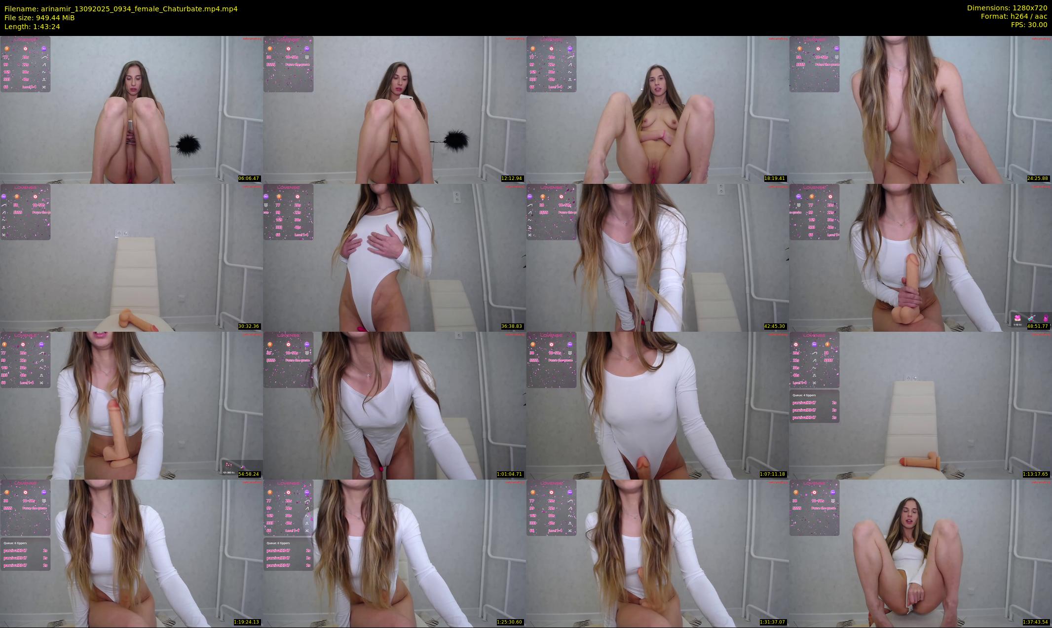 arinamir — Chaturbate Female stripcam clip, Sep 13, 2025