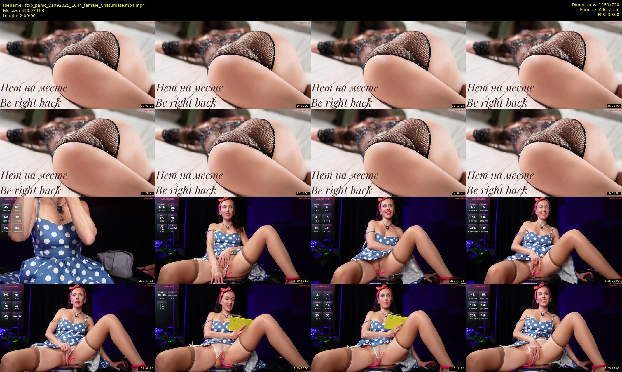 stop_panic — Chaturbate Female stripcam clip, Sep 21, 2025