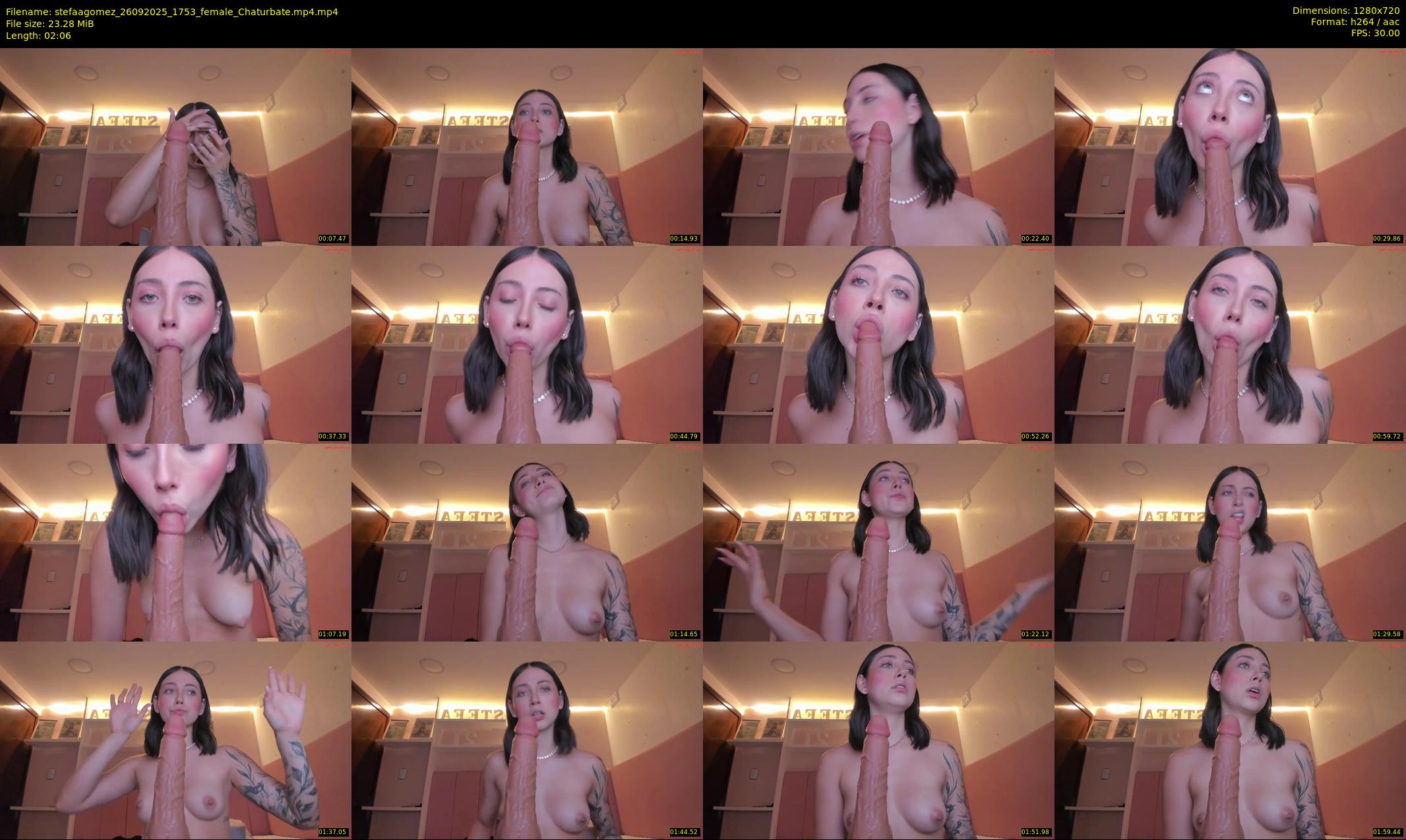 stefaagomez — Chaturbate Female stripcam clip, Sep 26, 2025