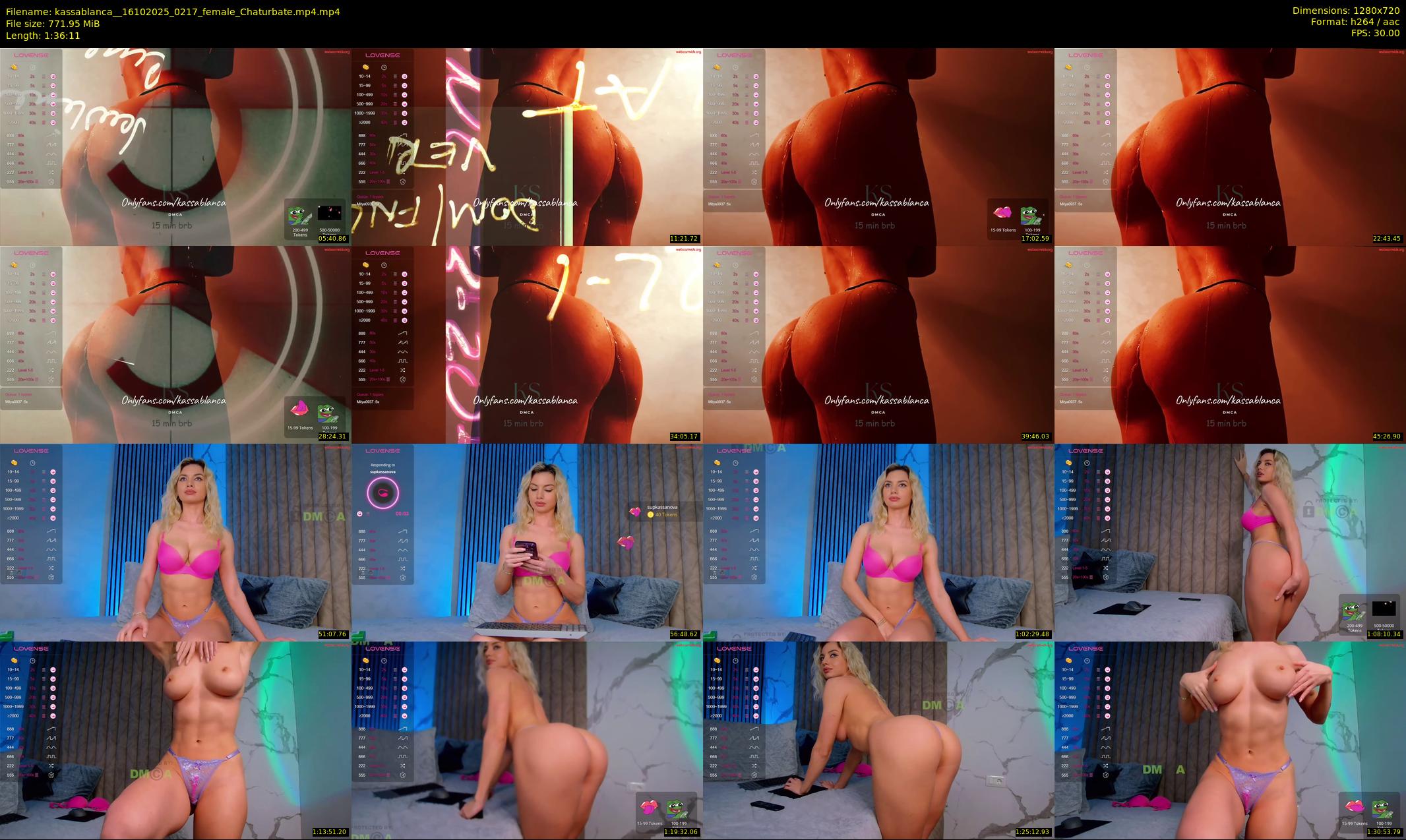 kassablanca_ — Chaturbate Female stripcam clip, Oct 15, 2025