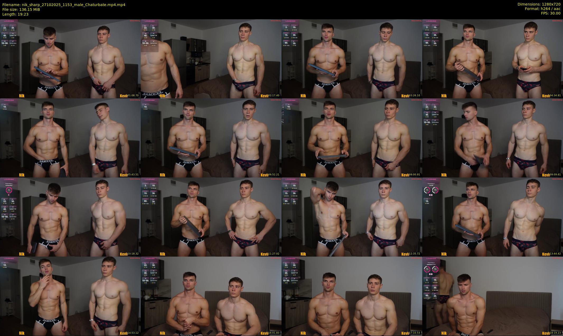 nik_sharp — Chaturbate Male stripcam clip, Oct 27, 2025