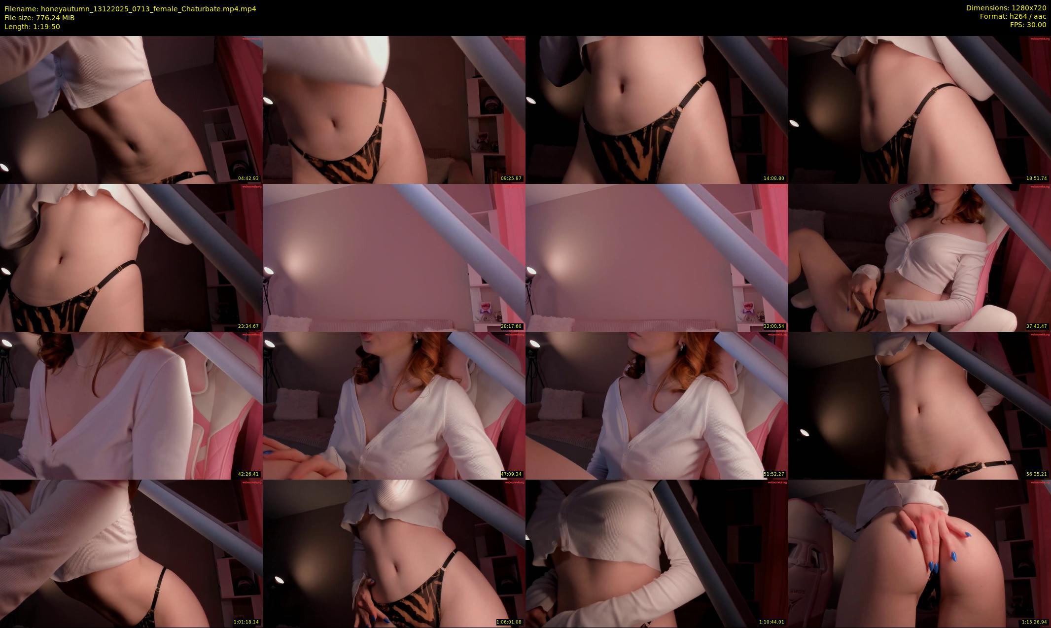 honeyautumn — Chaturbate Female stripcam clip, Dec 13, 2025
