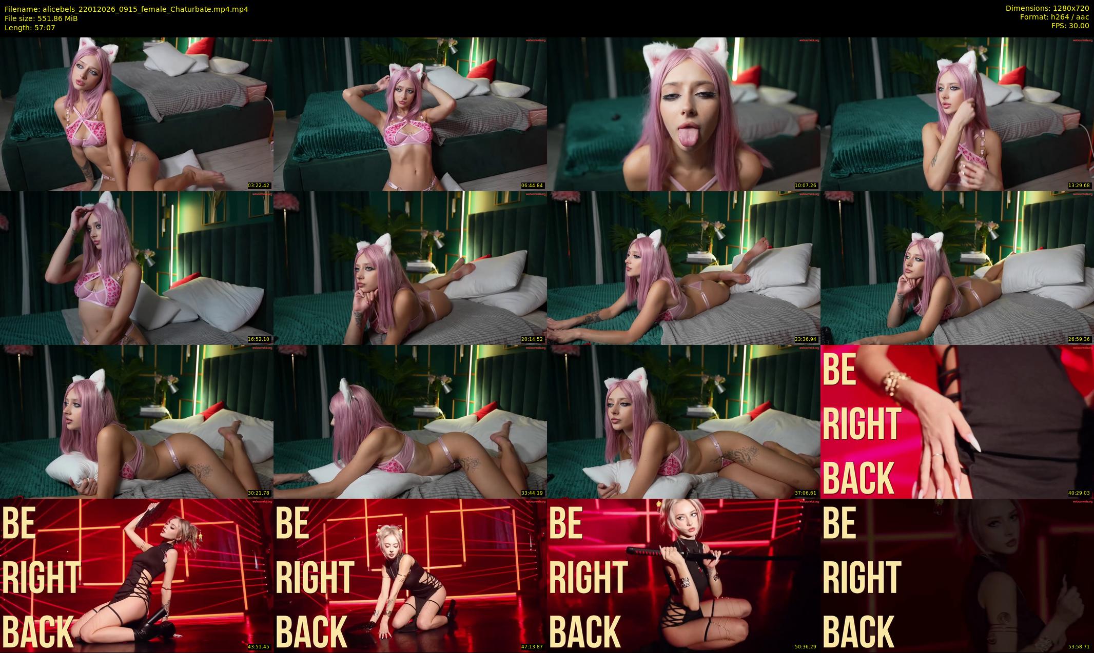 alicebels — Chaturbate Female stripcam clip, Jan 22, 2026