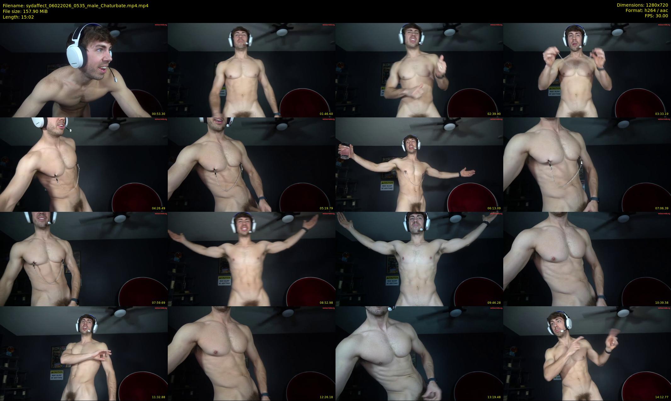 sydaffect — Chaturbate Male stripcam clip, Feb 5, 2026