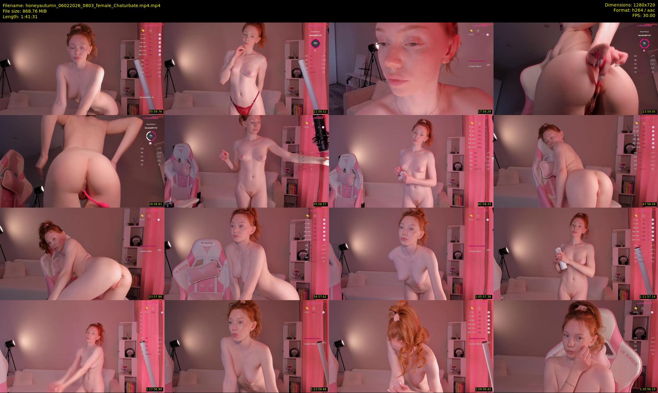 honeyautumn — Chaturbate Female stripcam clip, Feb 6, 2026
