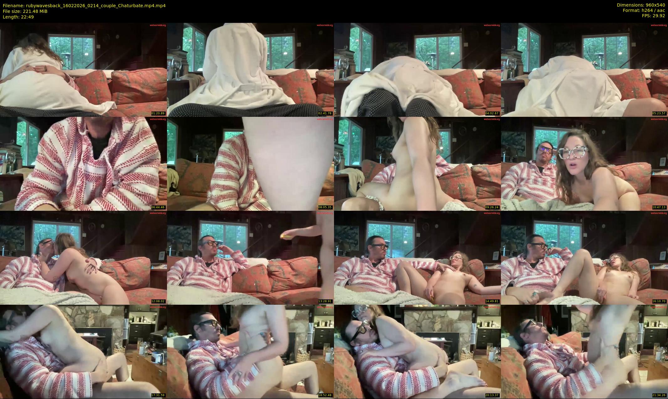 rubywavesback — 23 minute Chaturbate Couple stripcam clip, Feb 15, 2026