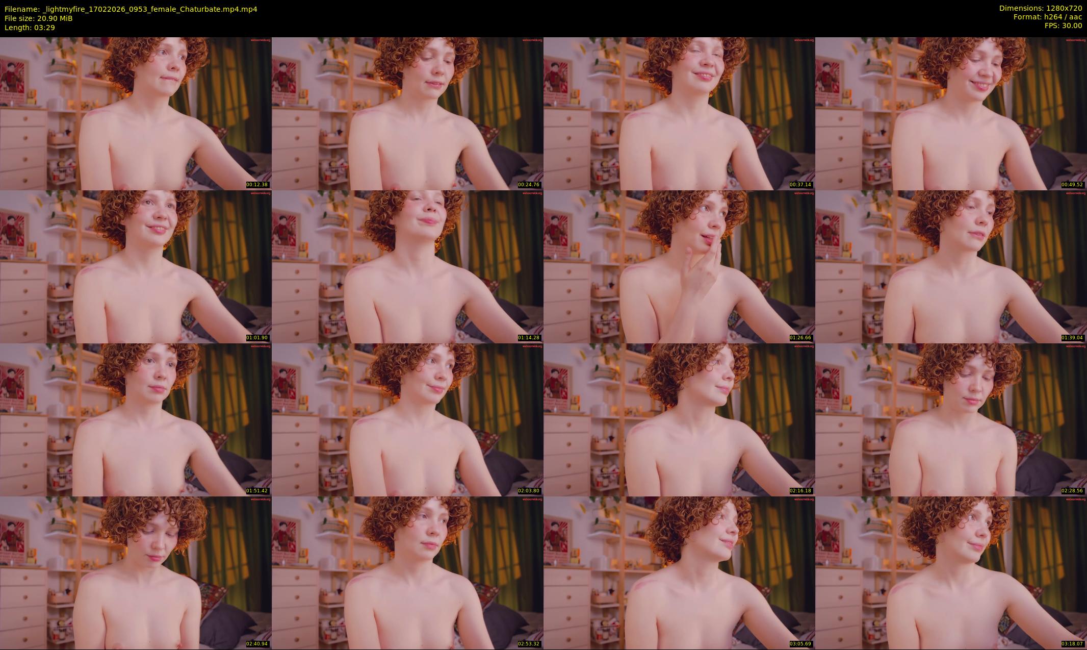_lightmyfire — Chaturbate Female stripcam clip, Feb 17, 2026