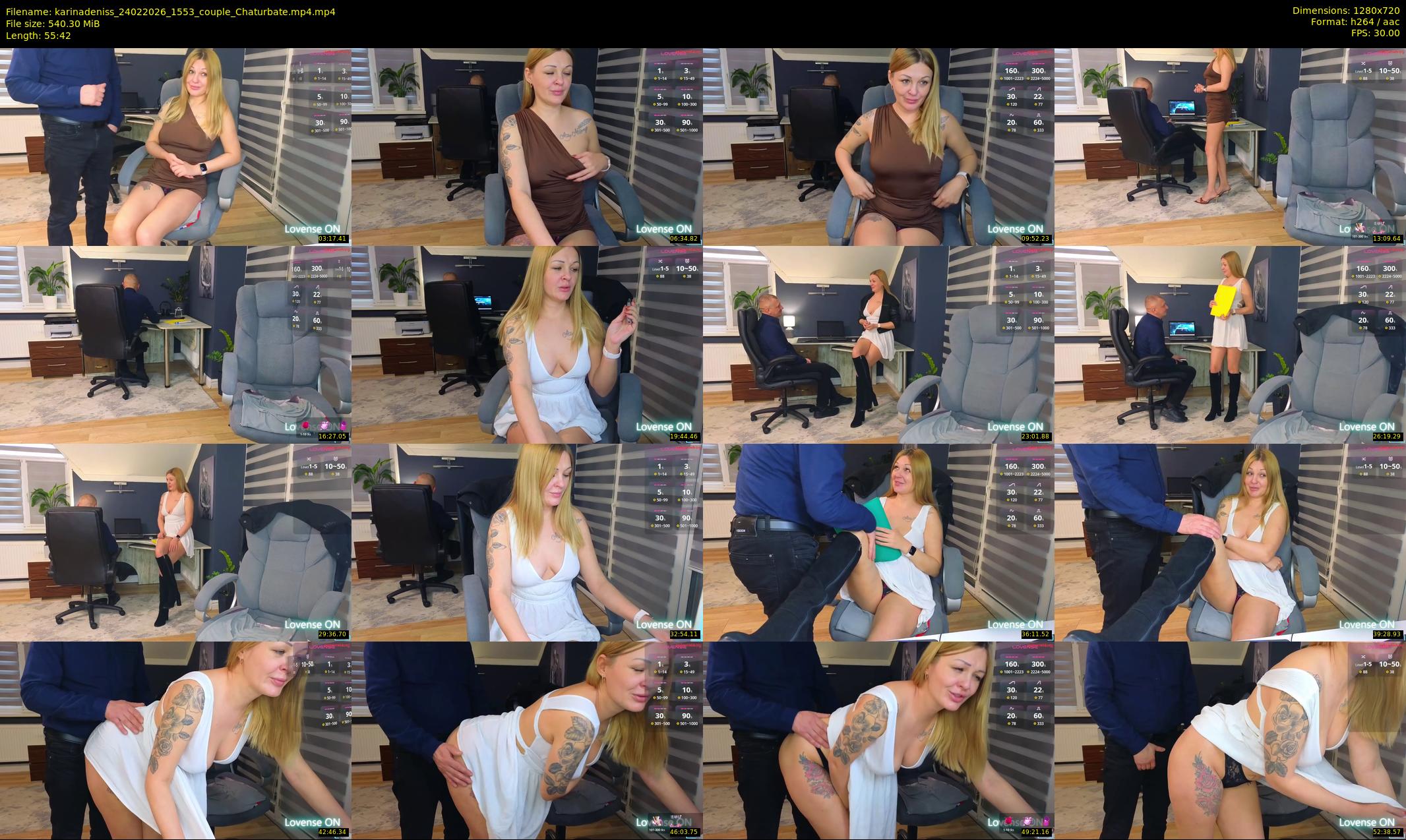 karinadeniss — Chaturbate Couple stripcam clip, Feb 24, 2026