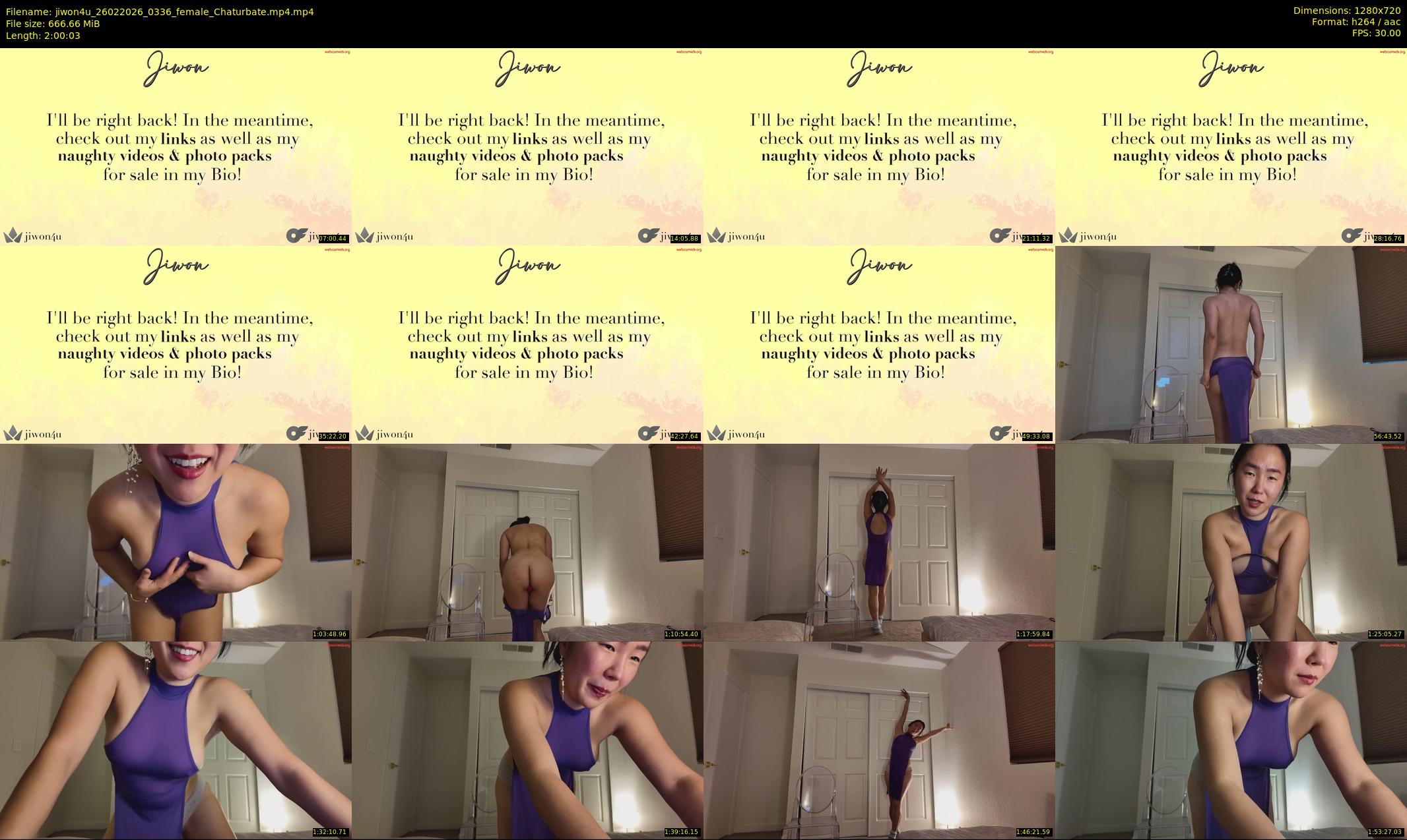 jiwon4u — Chaturbate Female stripcam clip, Feb 25, 2026