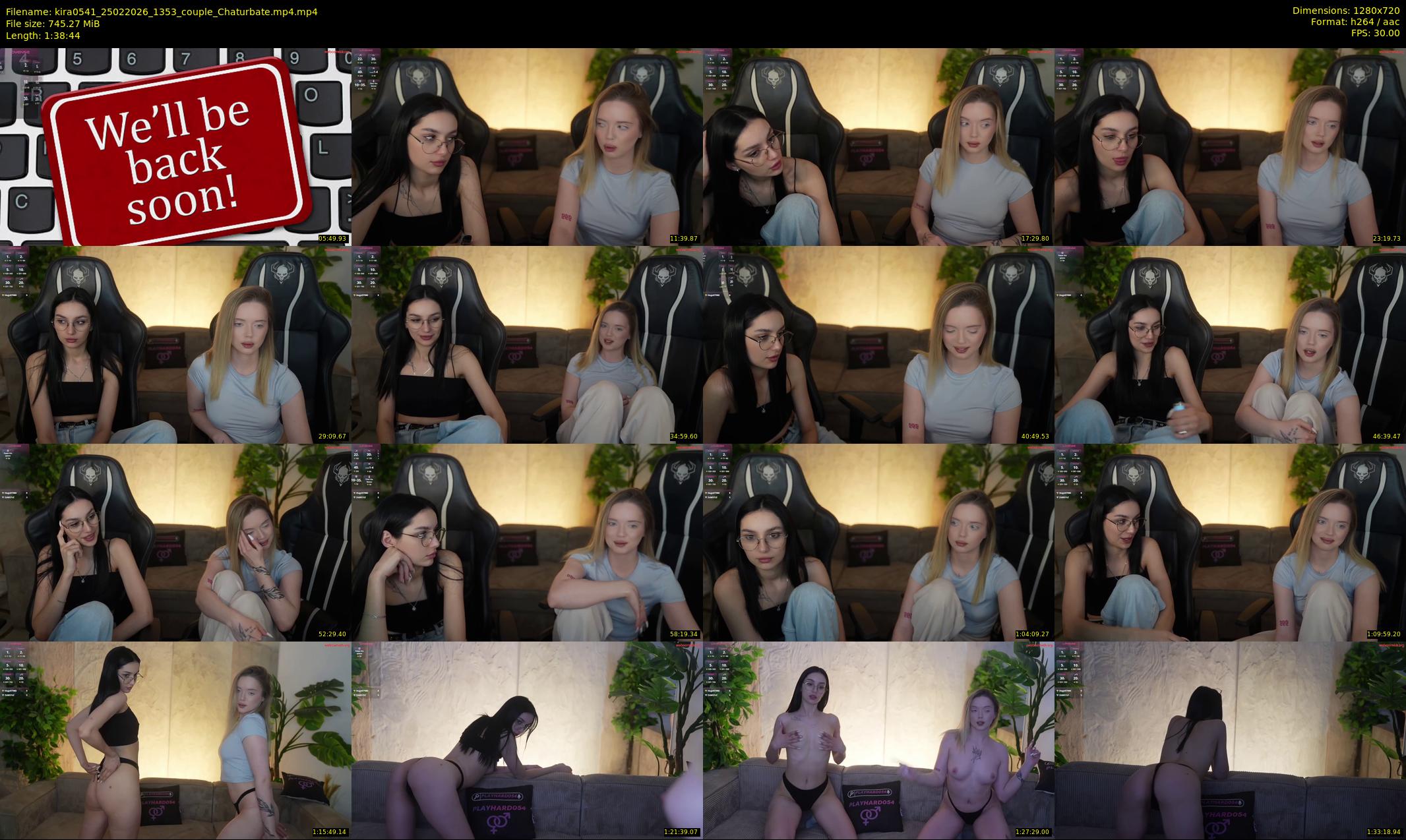 kira0541 — Chaturbate Couple stripcam clip, Feb 25, 2026