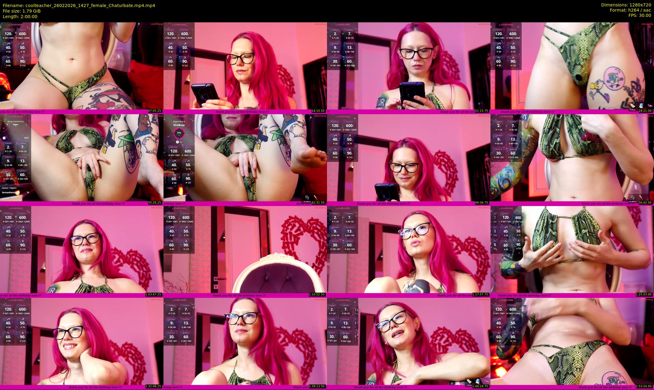 coolteacher — Chaturbate Female stripcam clip, Feb 26, 2026