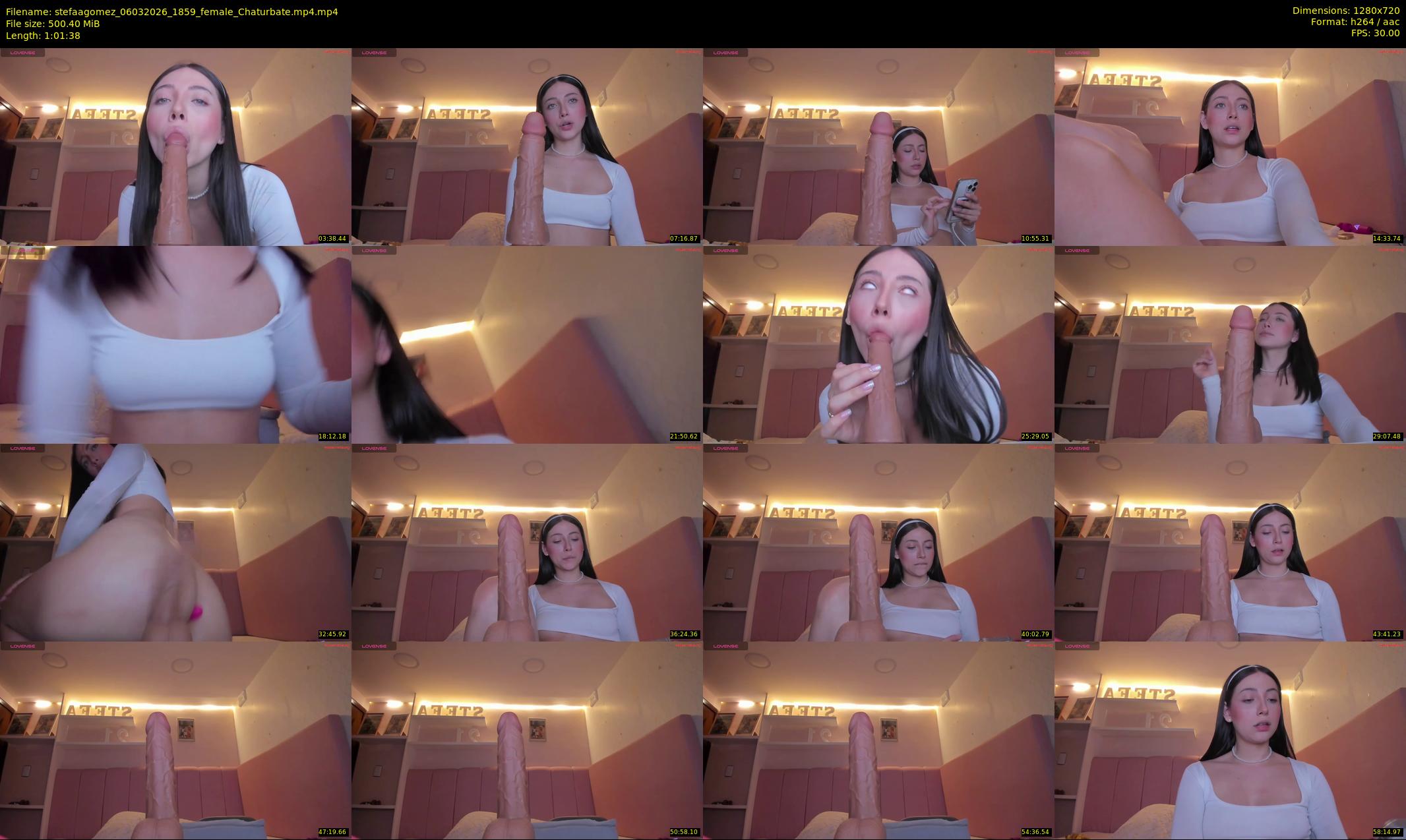 stefaagomez — Chaturbate Female stripcam clip, Mar 6, 2026