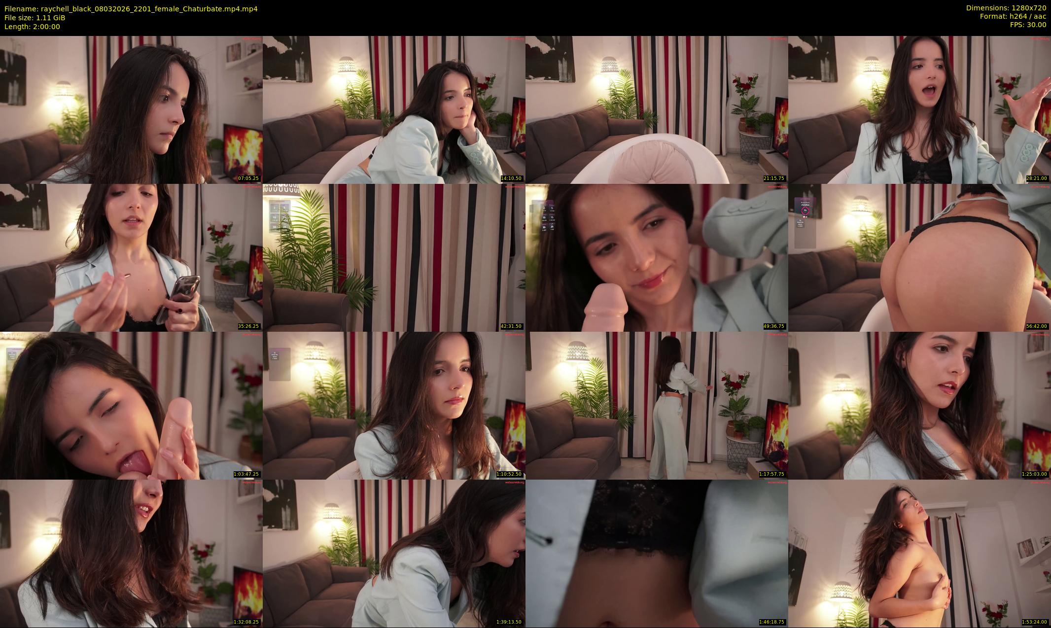 raychell_black — Chaturbate Female stripcam clip, Mar 8, 2026