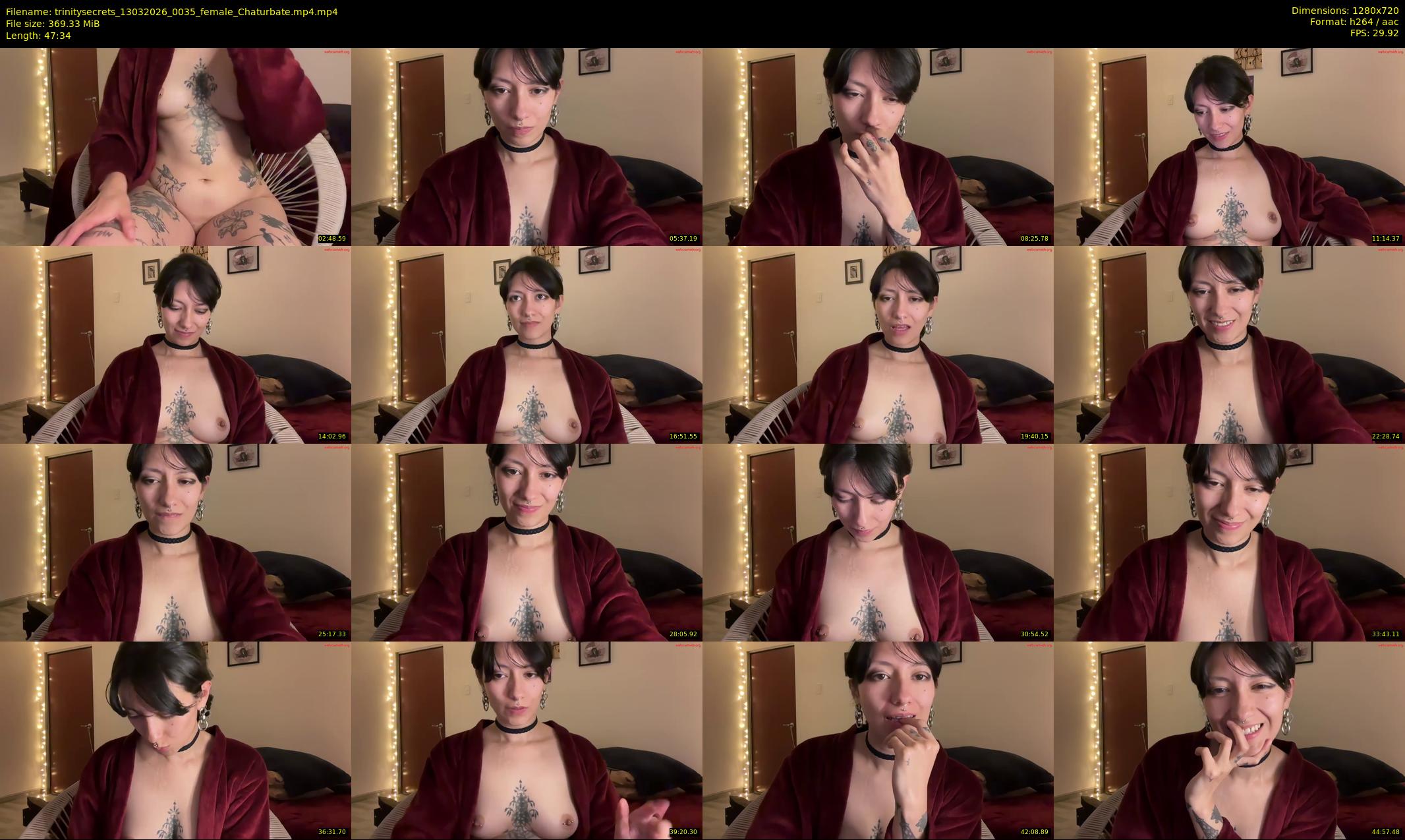 trinitysecrets — Chaturbate Female stripcam clip, Mar 13, 2026