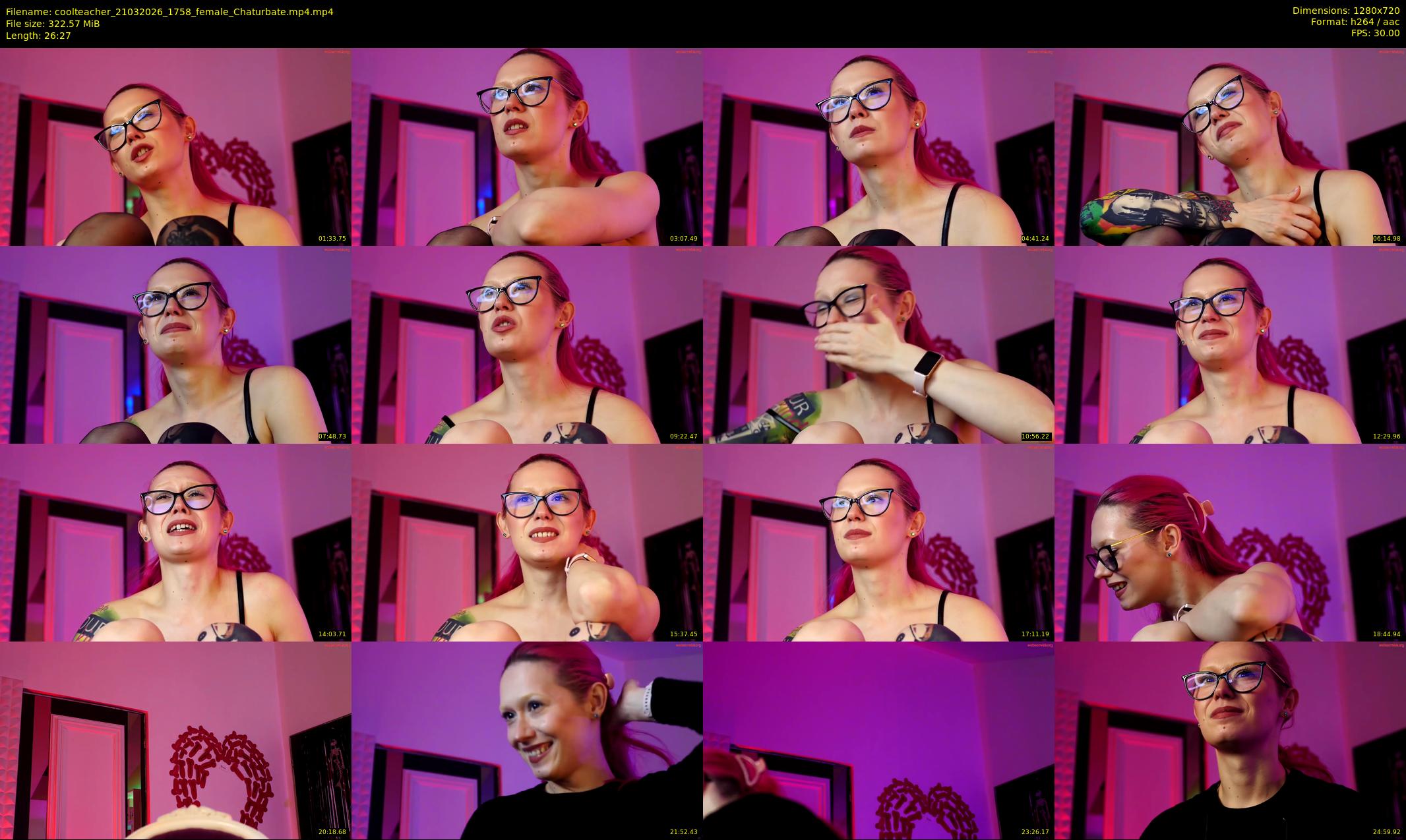 coolteacher — Chaturbate Female stripcam clip, Mar 21, 2026