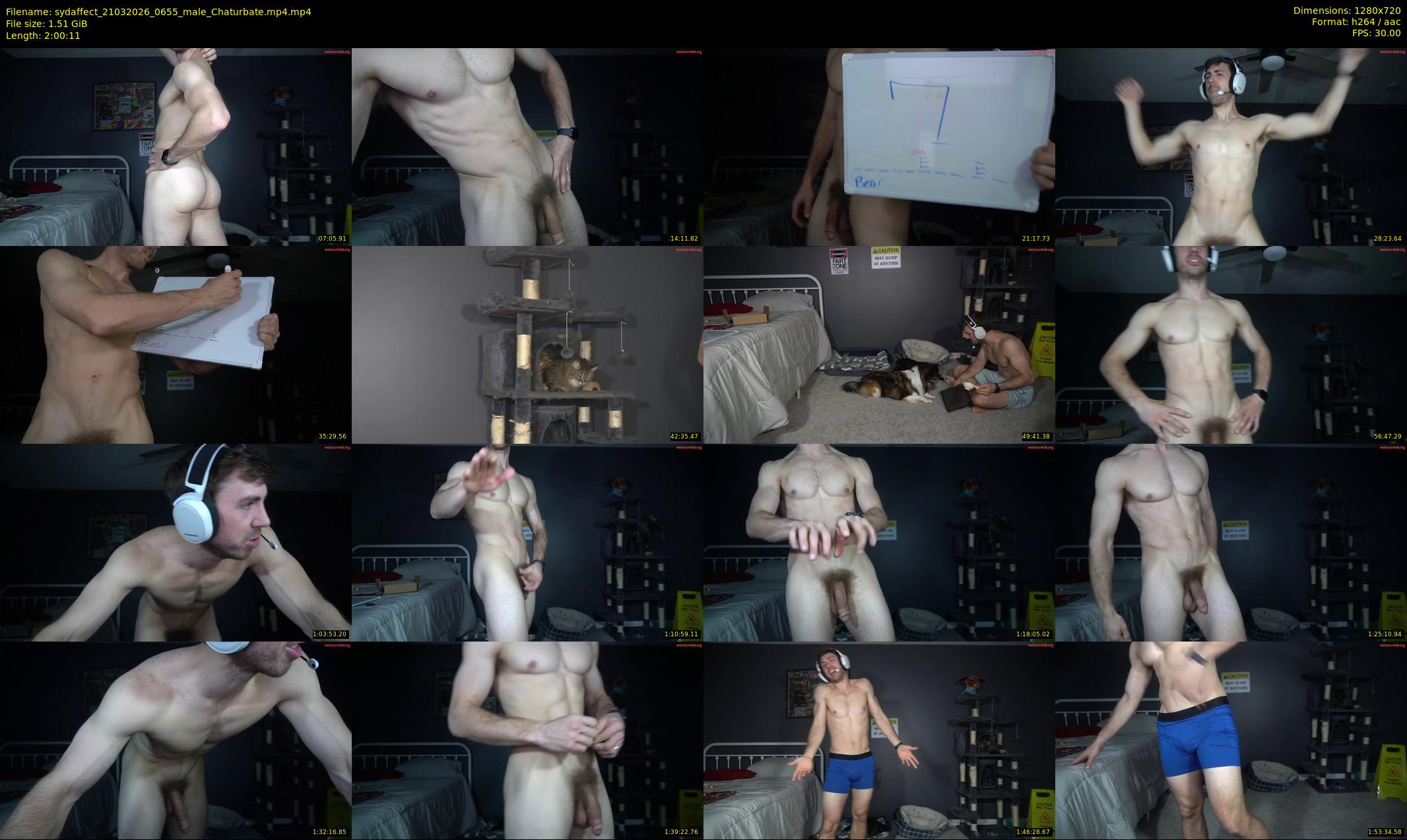 sydaffect — Chaturbate Male stripcam clip, Mar 21, 2026