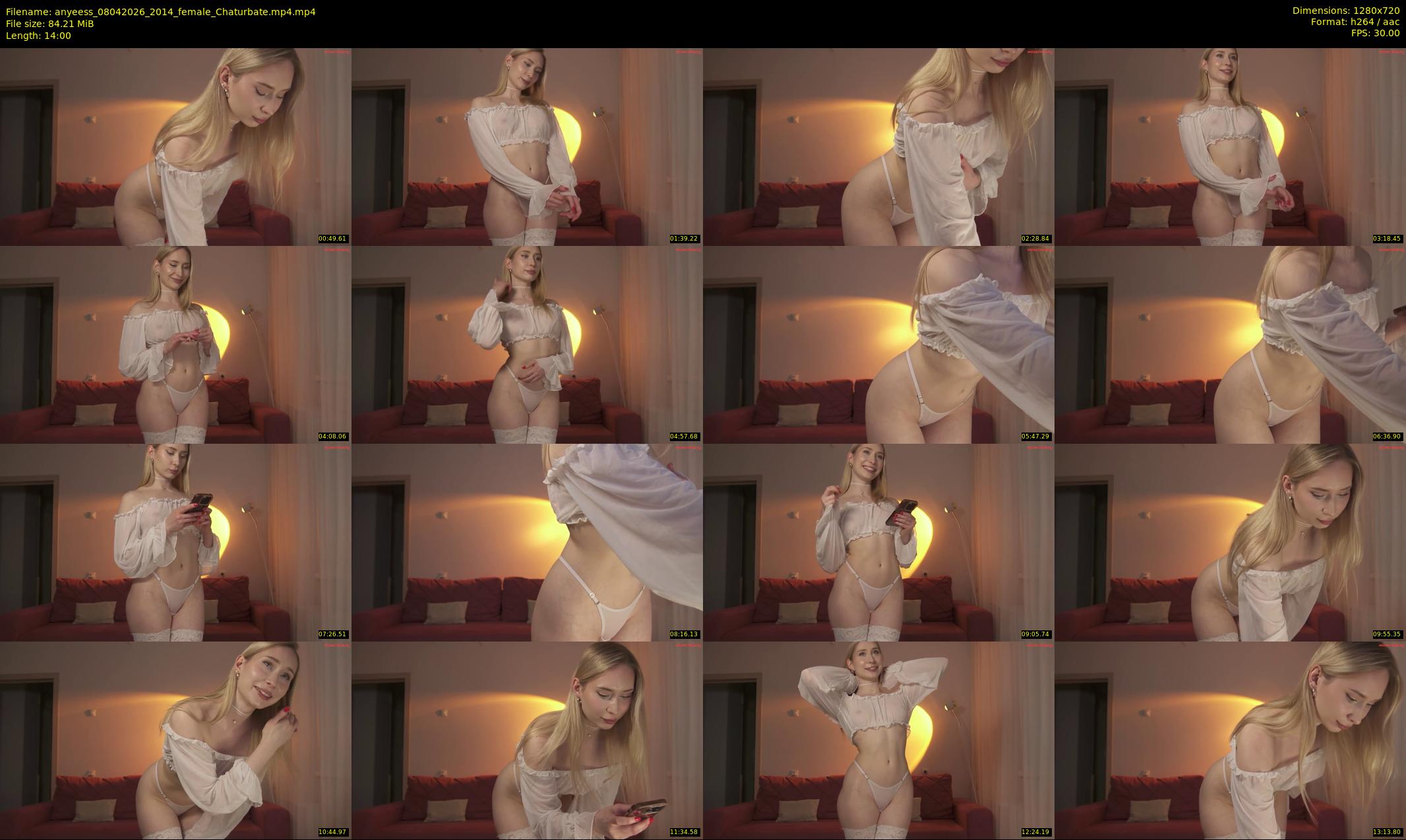 anyeess — Chaturbate Female stripcam clip, Apr 8, 2026