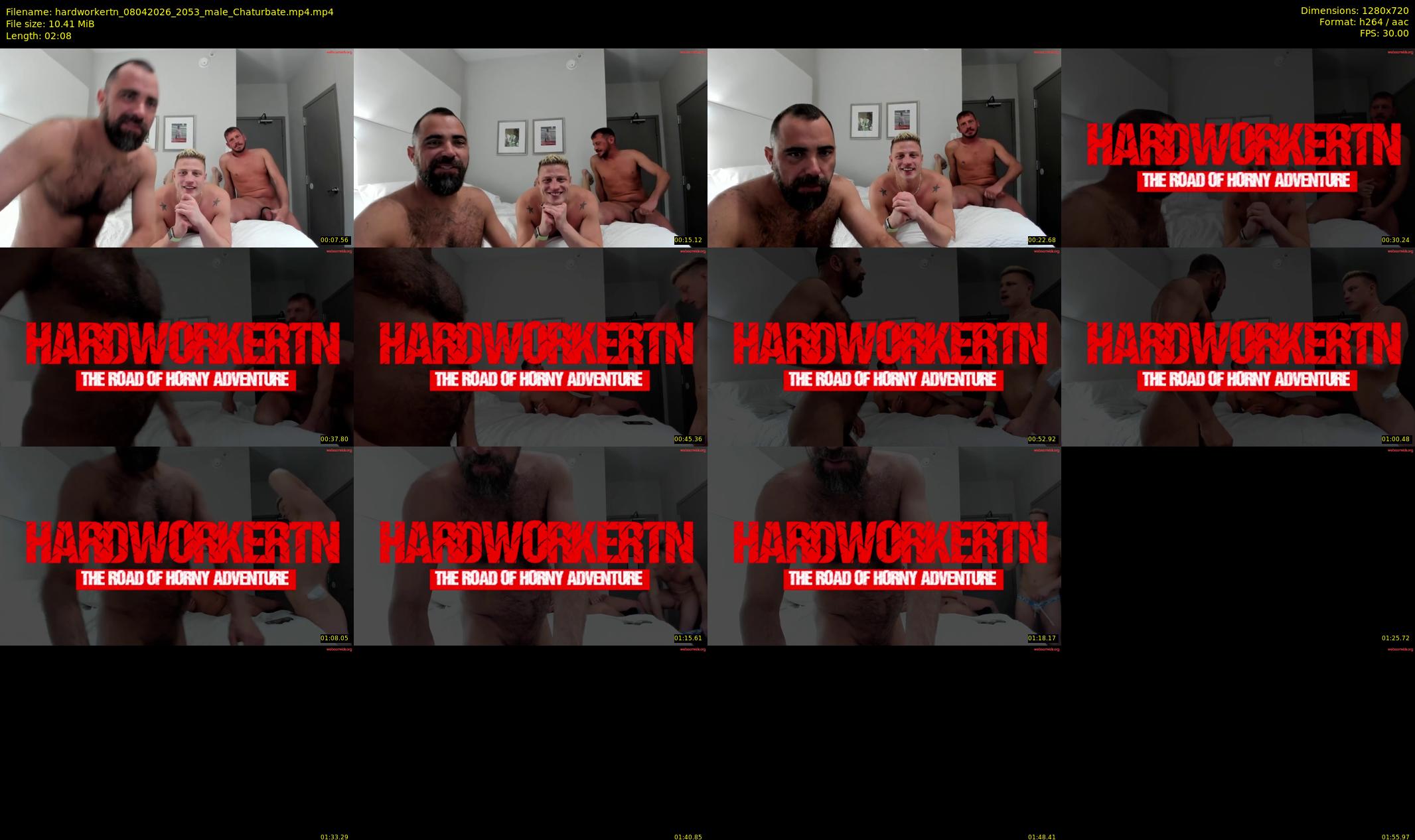 hardworkertn — Chaturbate Male stripcam clip, Apr 8, 2026