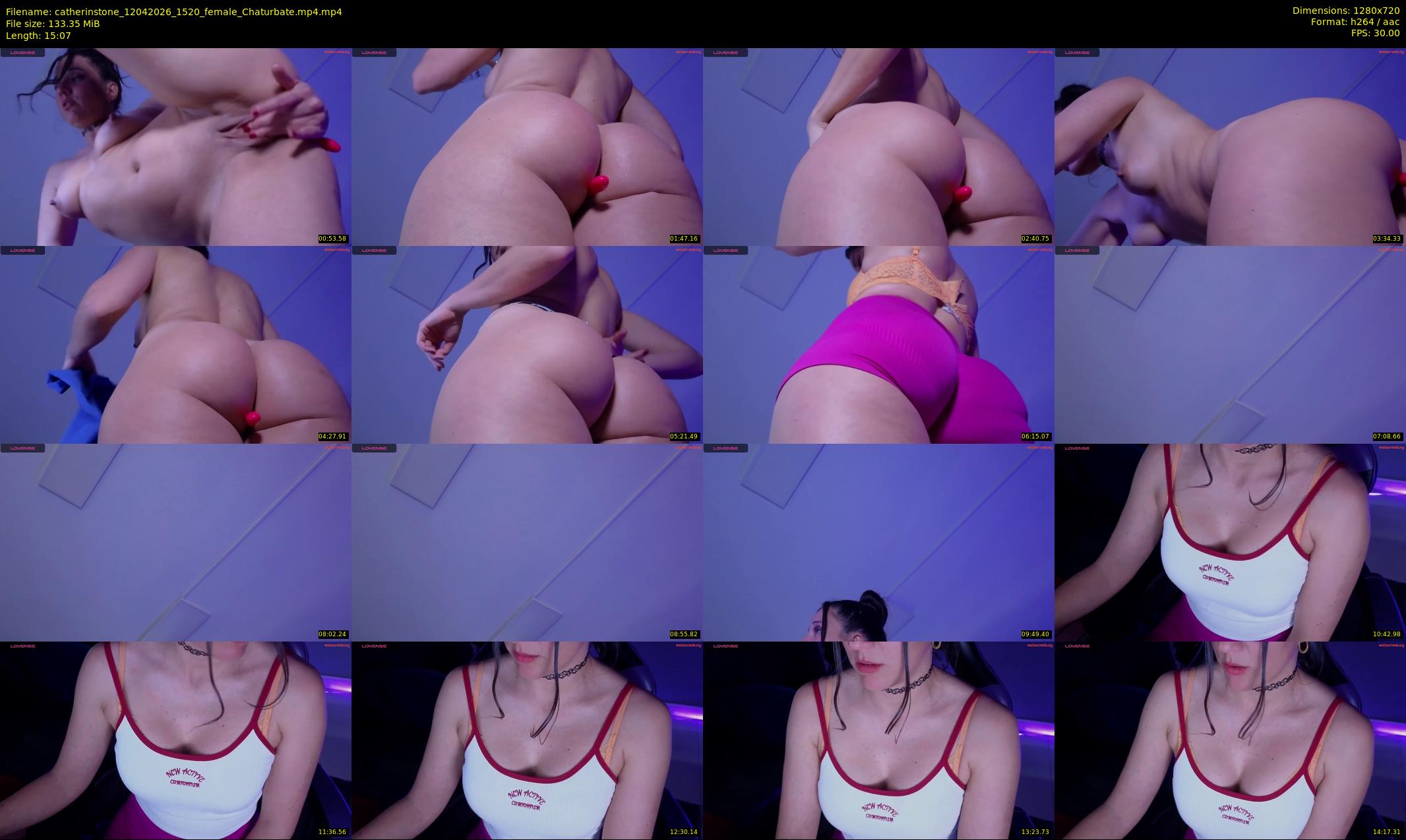 catherinstone — Chaturbate Female stripcam clip, Apr 12, 2026