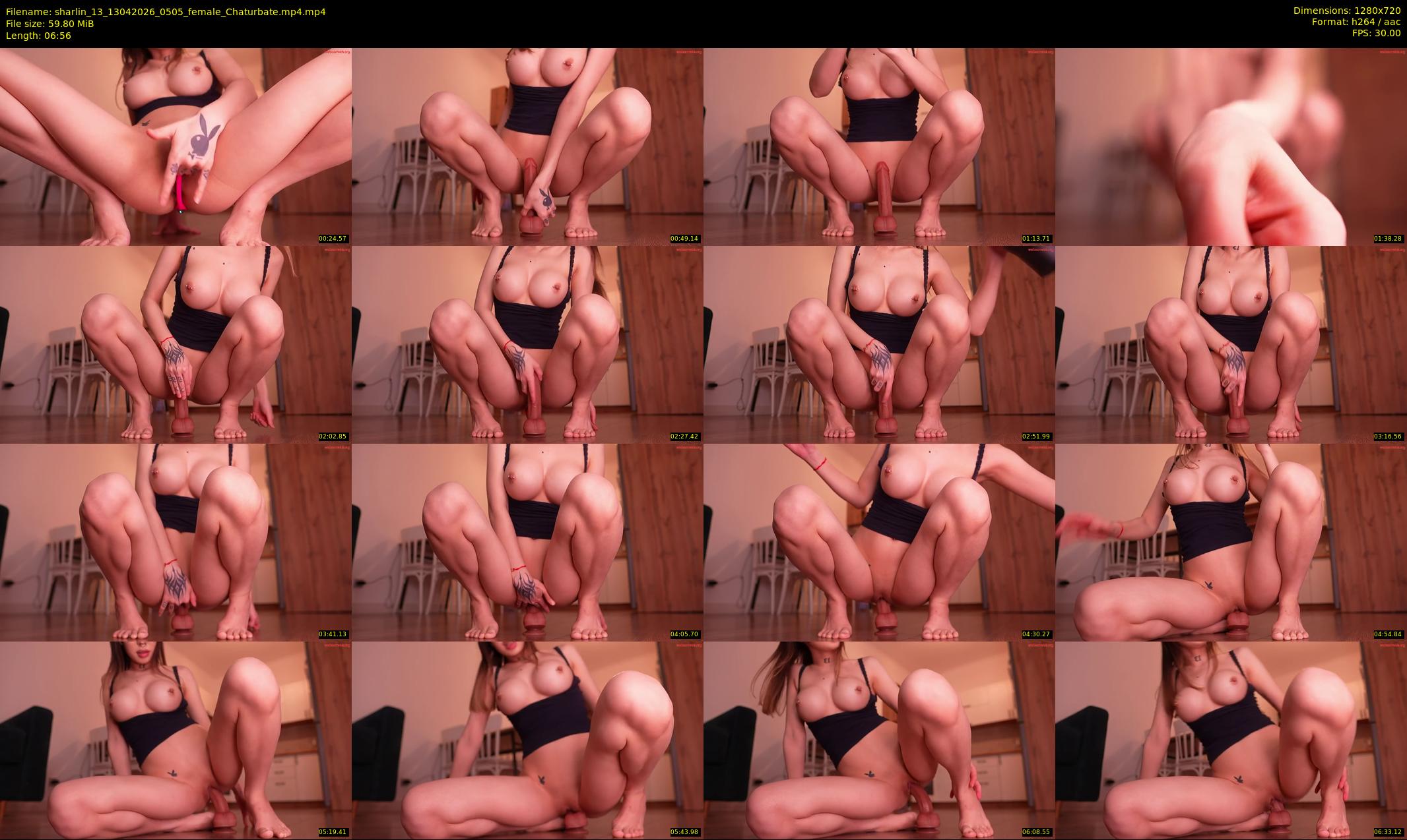 sharlin_13 — Chaturbate Female stripcam clip, Apr 12, 2026