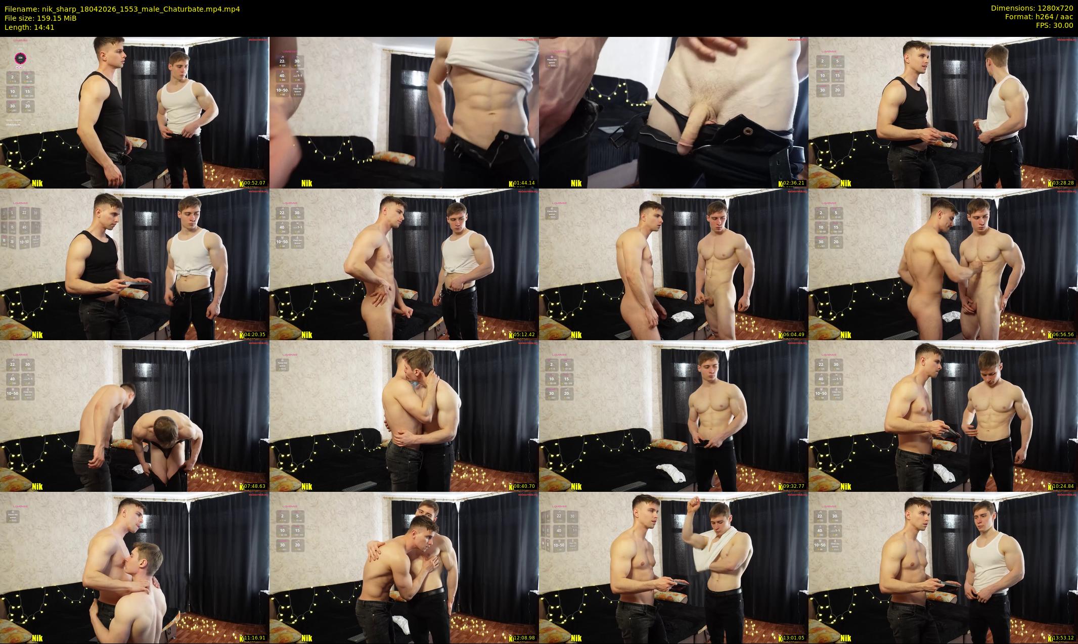 nik_sharp — Chaturbate Male stripcam clip, Apr 18, 2026