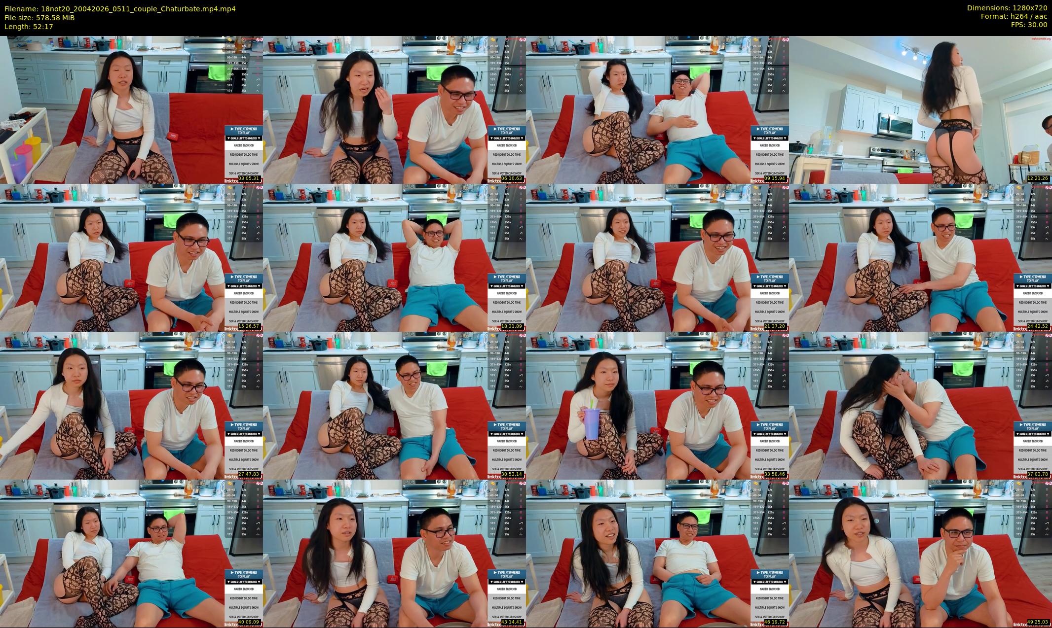 18not20 — Chaturbate Couple stripcam clip, Apr 19, 2026