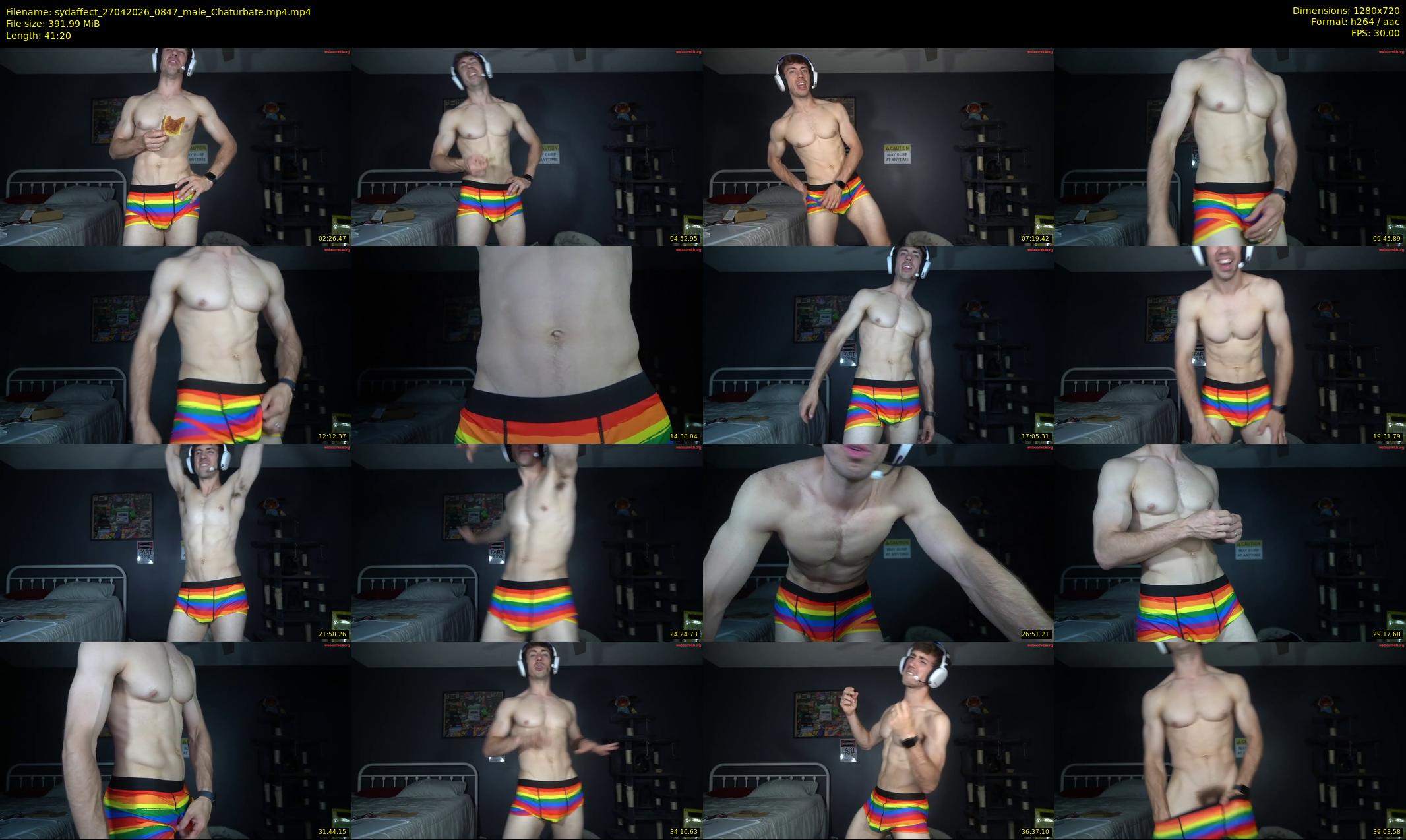 sydaffect — Chaturbate Male stripcam clip, Apr 27, 2026