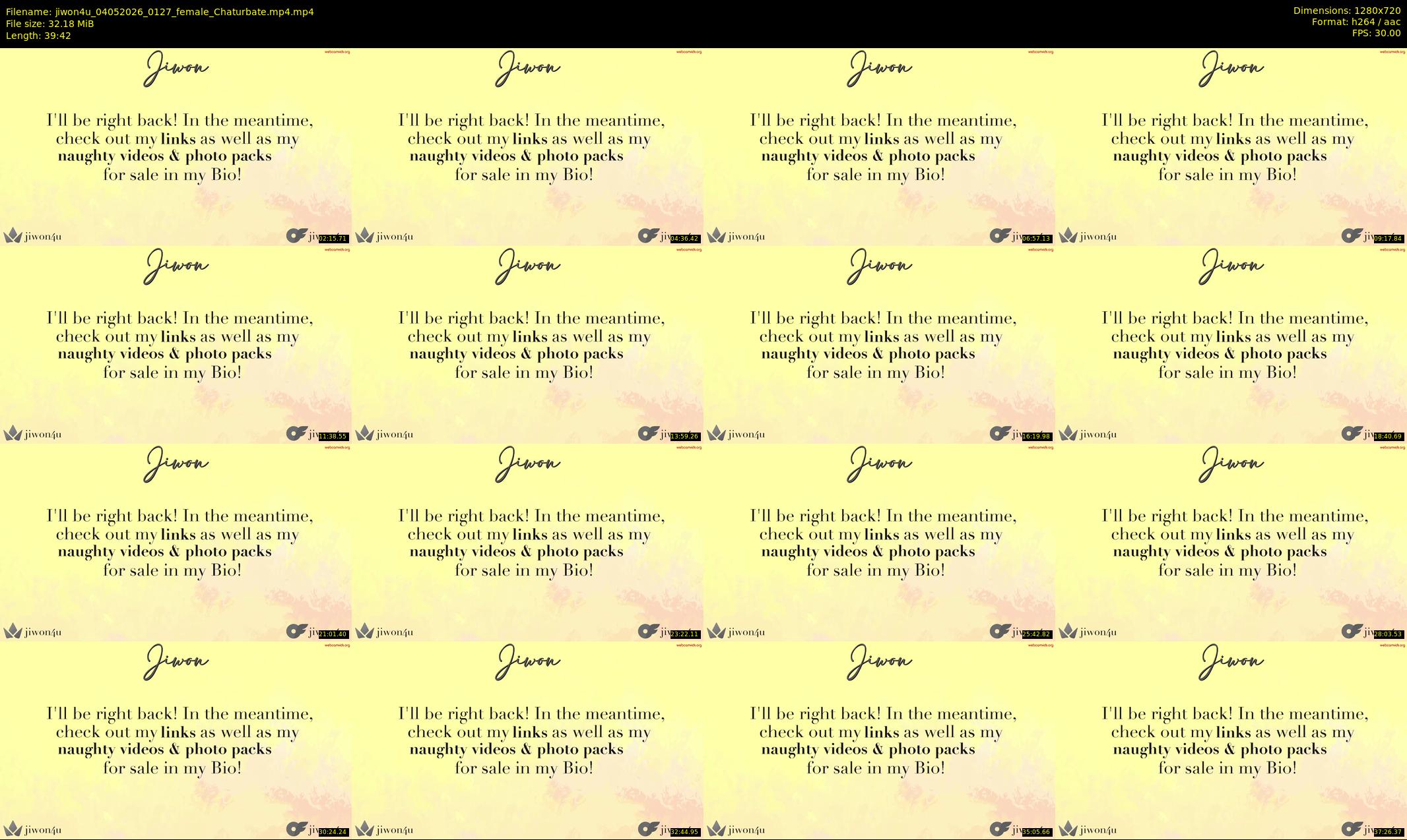 jiwon4u — Chaturbate Female stripcam clip, May 3, 2026