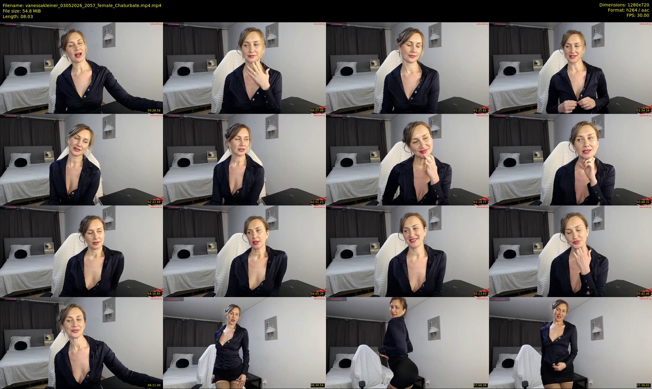 vanessakleiner — Chaturbate Female stripcam clip, May 3, 2026