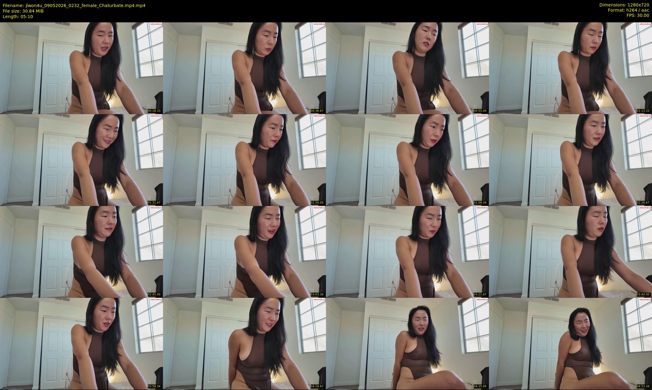 jiwon4u — Chaturbate Female stripcam clip, May 9, 2026