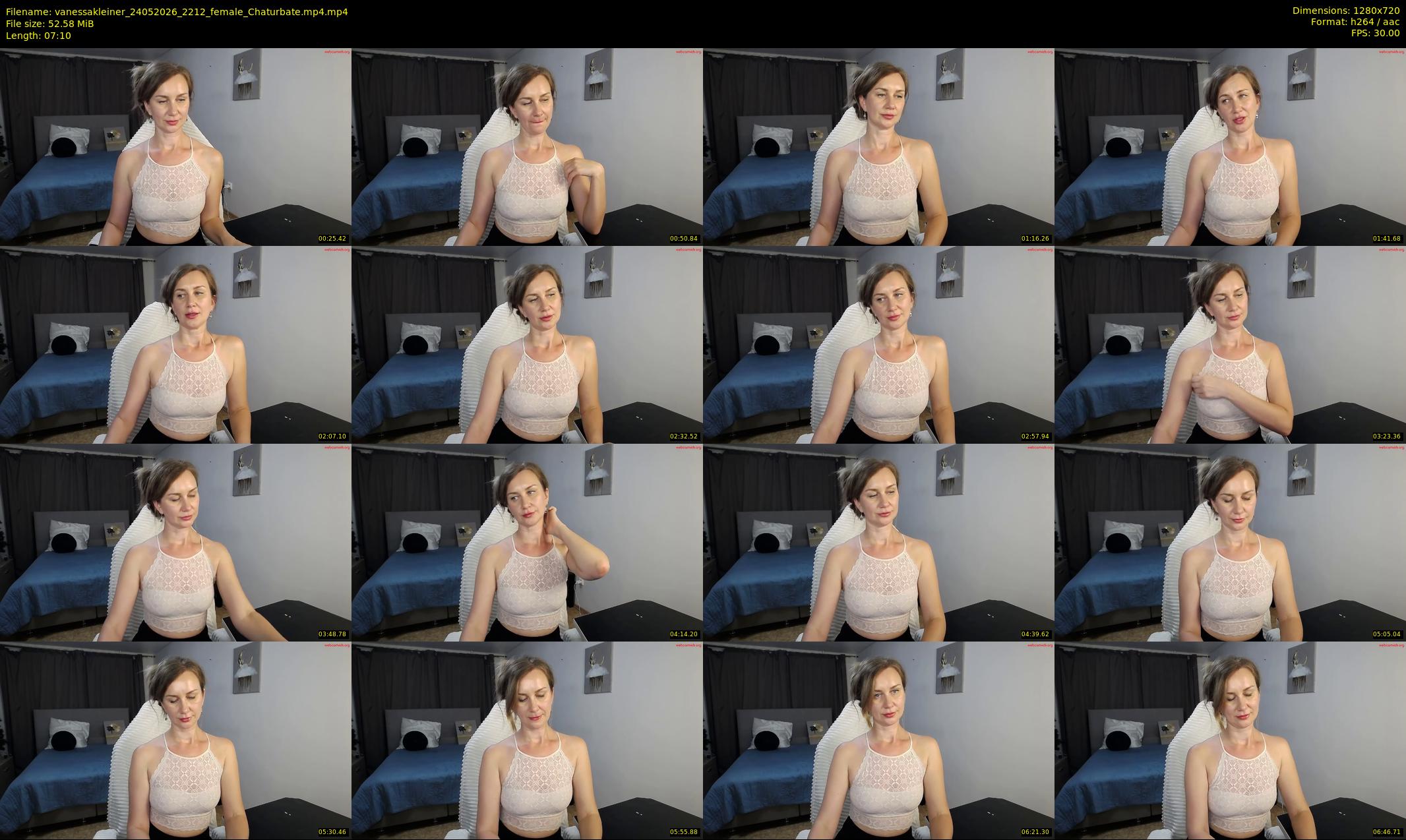 vanessakleiner — Chaturbate Female stripcam clip, May 24, 2026
