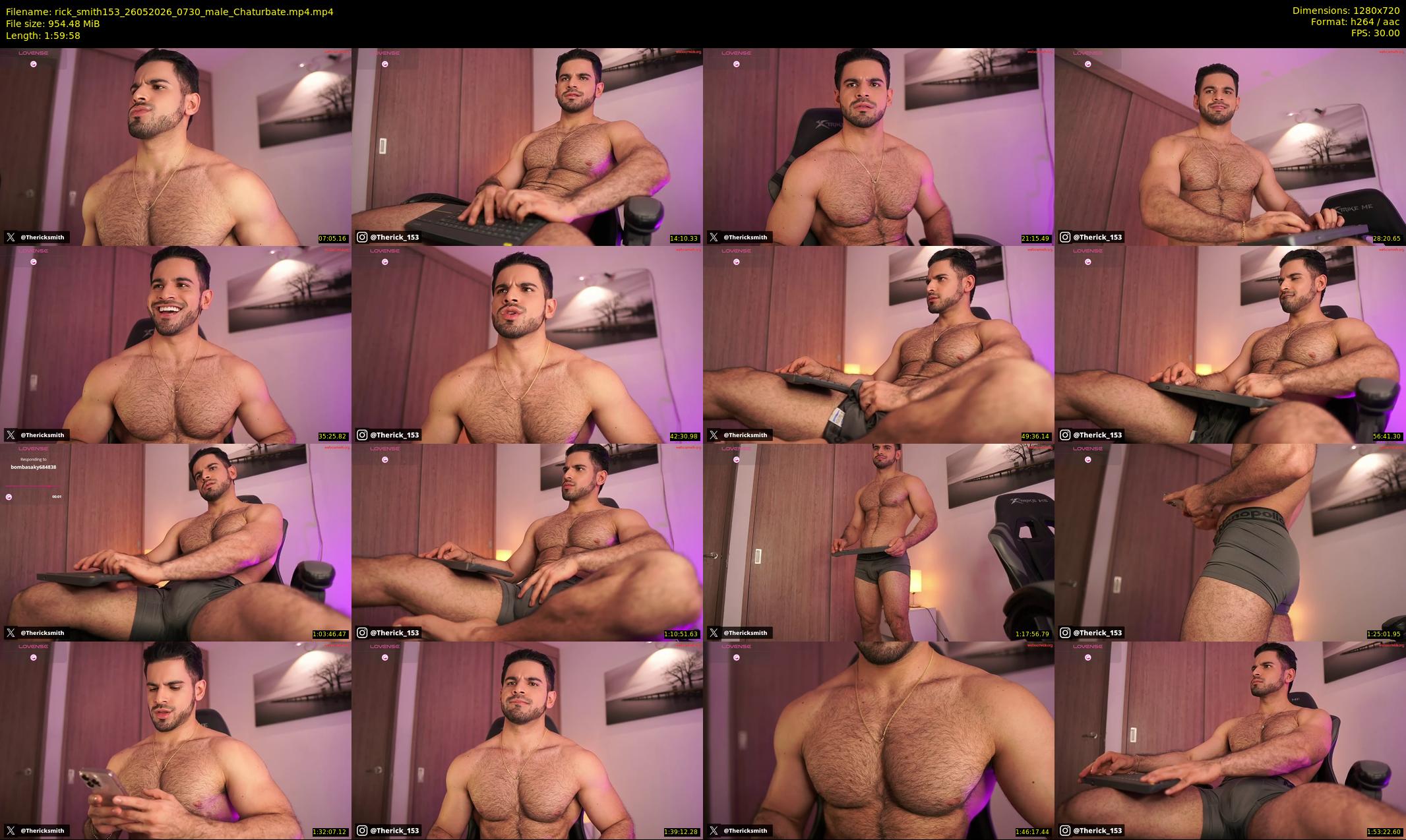 rick_smith153 — Chaturbate Male stripcam clip, May 26, 2026