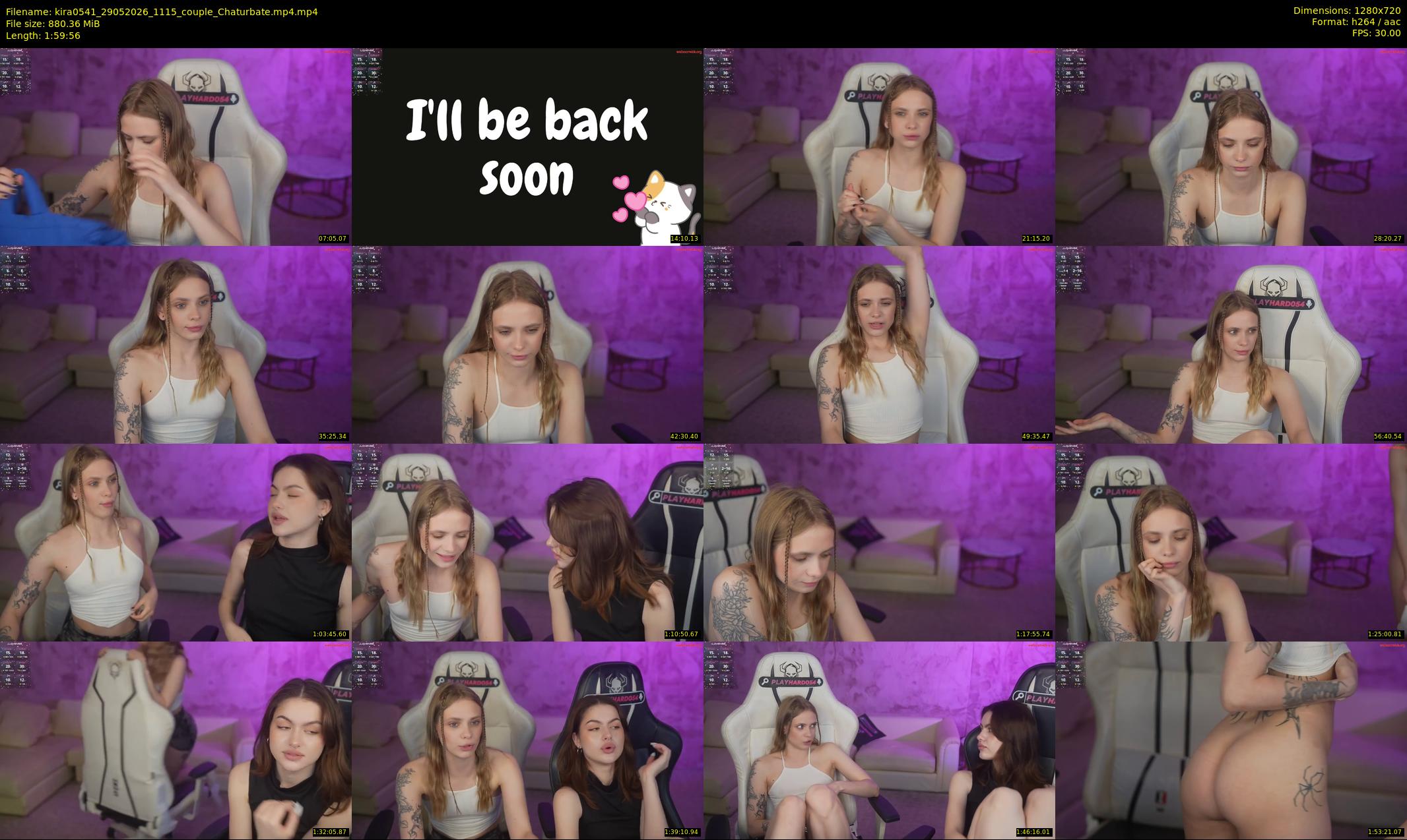 kira0541 — Chaturbate Couple stripcam clip, May 29, 2026