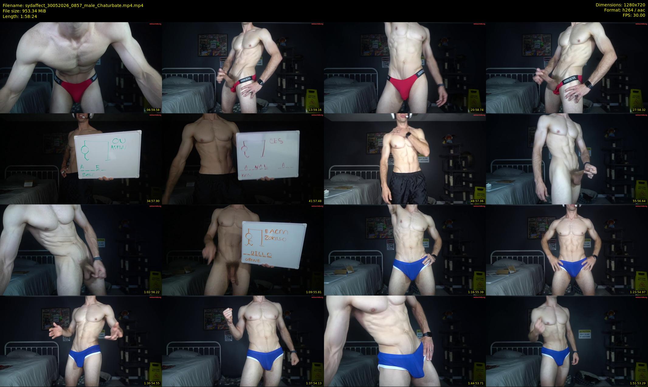 sydaffect — Chaturbate Male stripcam clip, May 30, 2026