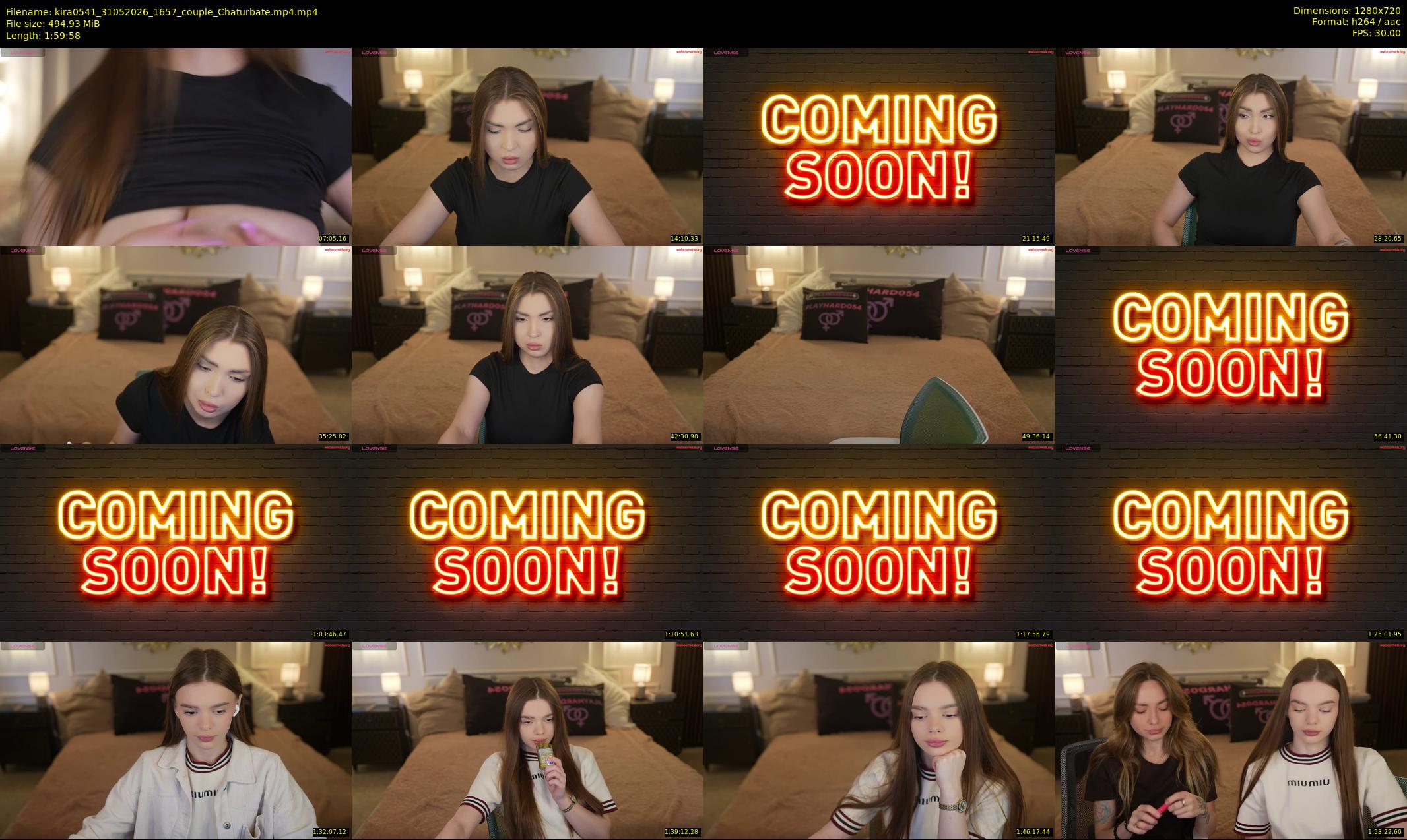 kira0541 — Chaturbate Couple stripcam clip, May 31, 2026