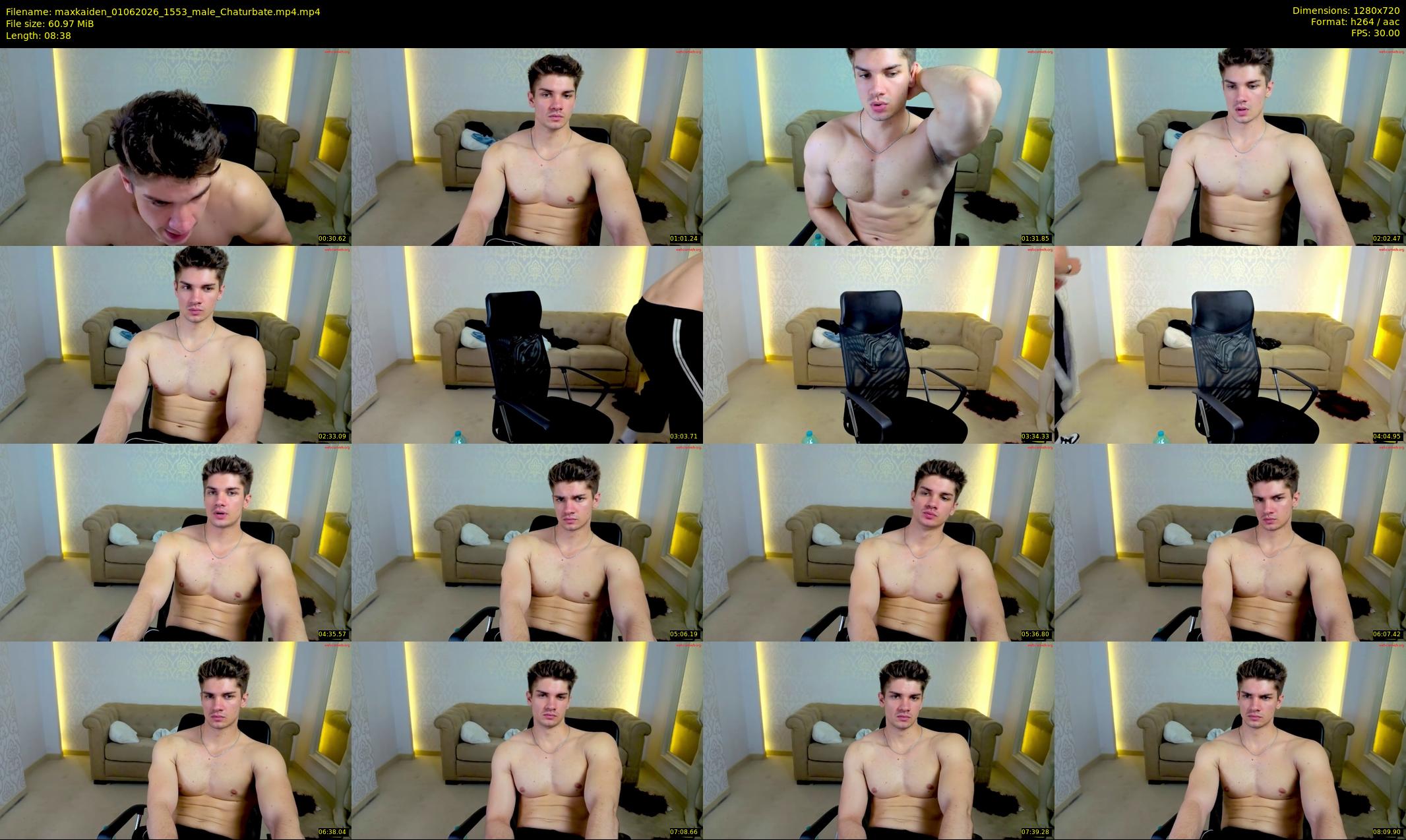 maxkaiden — Chaturbate Male stripcam clip, Jun 1, 2026
