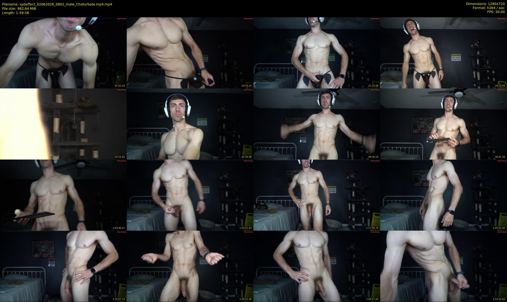sydaffect — Chaturbate Male stripcam clip, Jun 2, 2026